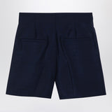 Sportmax Blue wool-blend shorts
