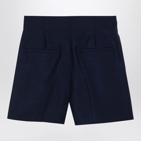 Sportmax Blue wool-blend shorts
