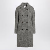S Max Mara Black and white houndstooth coat