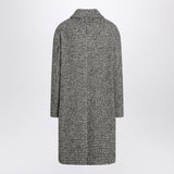 S Max Mara Black and white houndstooth coat