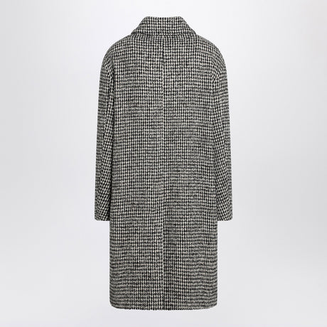 S Max Mara Black and white houndstooth coat