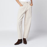 ISABEL MARANT Ecru cotton blend trousers