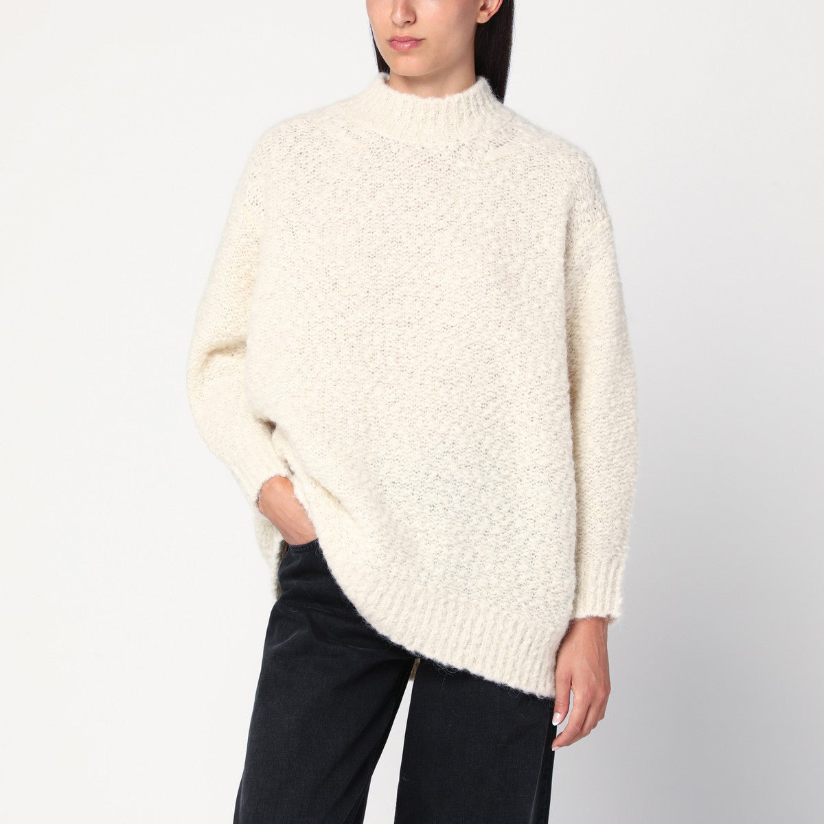 ISABEL MARANT Ecru sweater in alpaca blend