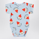 Bobo Choses Light blue Morning Egg bodysuit