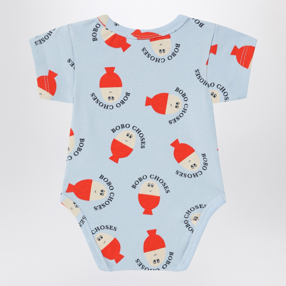 Bobo Choses Light blue Morning Egg bodysuit