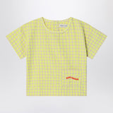 Bobo Choses Yellow blouse in Vichy fabric