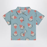 Bobo Choses Light blue Morning Egg shirt in denim