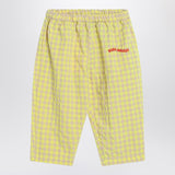 Bobo Choses Yellow pants in Vichy fabric