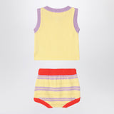 Bobo Choses Two-piece set light yellow with flower