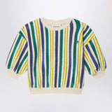 Bobo Choses Multicolored striped sponge sweatshirt