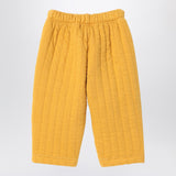 Bobo Choses Yellow/blue quilted jogging trousers