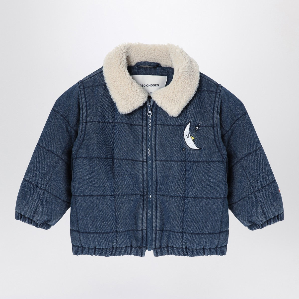 Bobo Choses Navy blue quilted denim jacket