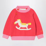 Bobo Choses Red cotton Rocking Horse sweater