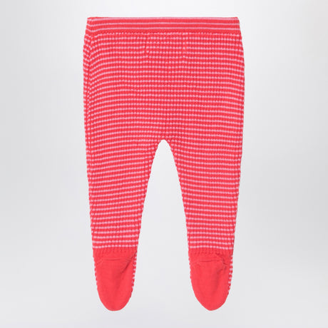 Bobo Choses Red/pink Rocking Horse footed leggings