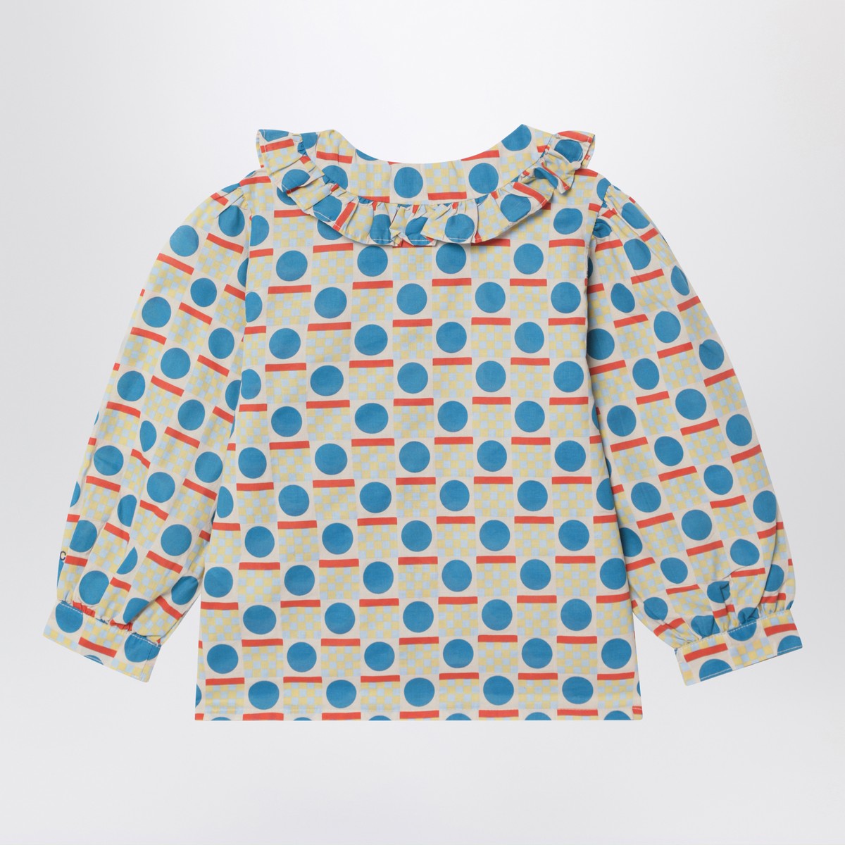 Bobo Choses Cotton blouse with geometric patterns