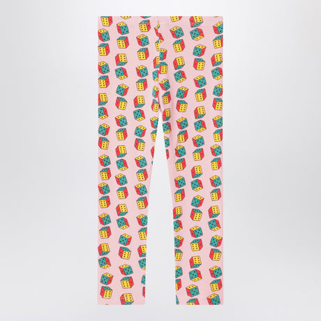 Bobo Choses Pink leggings with dice print