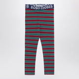 Bobo Choses Ribbed striped cotton leggings