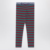 Bobo Choses Ribbed striped cotton leggings