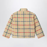 Bobo Choses Beige jacket in shearling-effect fabric