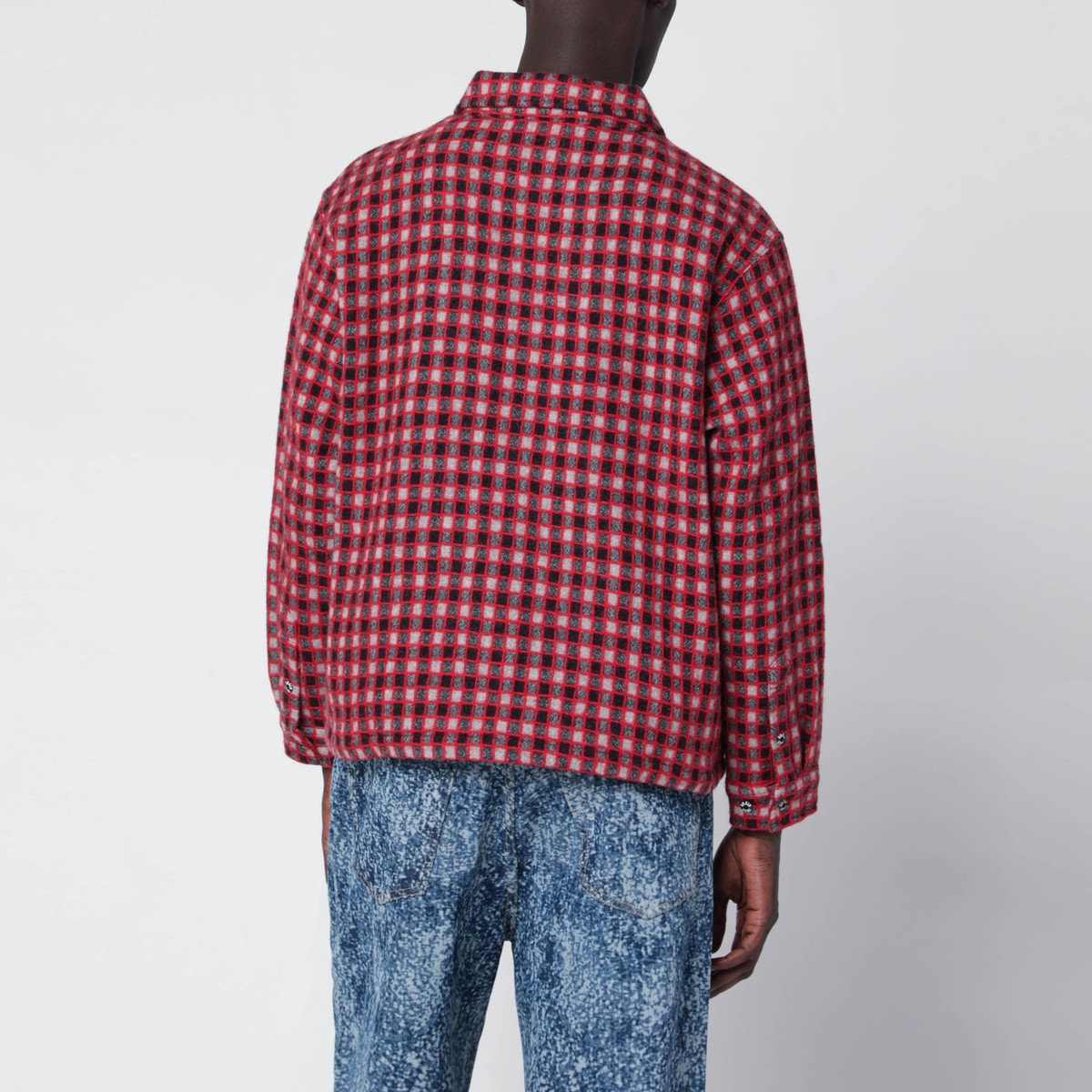Brain Dead Red check overshirt