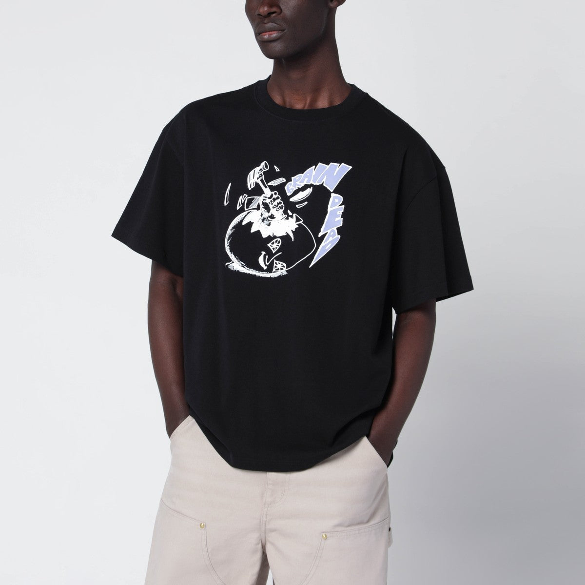 Brain Dead Black T-shirt with logo print