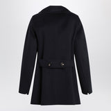 S Max Mara Double-breasted coat in midnight blue wool
