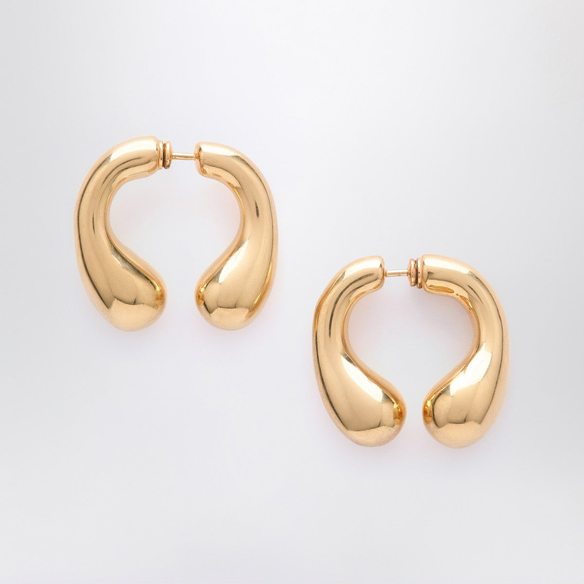 Panconesi P Helix gold earrings