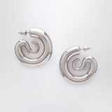 Panconesi Small silver Serpent Hoops earrings