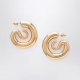 Panconesi Small gold Serpent Hoops earrings