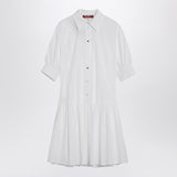 Max Mara Studio Short white cotton shirt dress