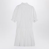 Max Mara Studio Short white cotton shirt dress