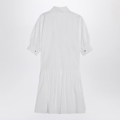 Max Mara Studio Short white cotton shirt dress