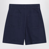 Weekend Max Mara Bermuda blue in cotton and linen