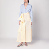 BERNADETTE Clarence shirt dress blue/yellow