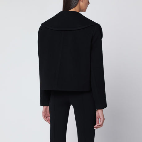 Patou Short black double-breasted coat