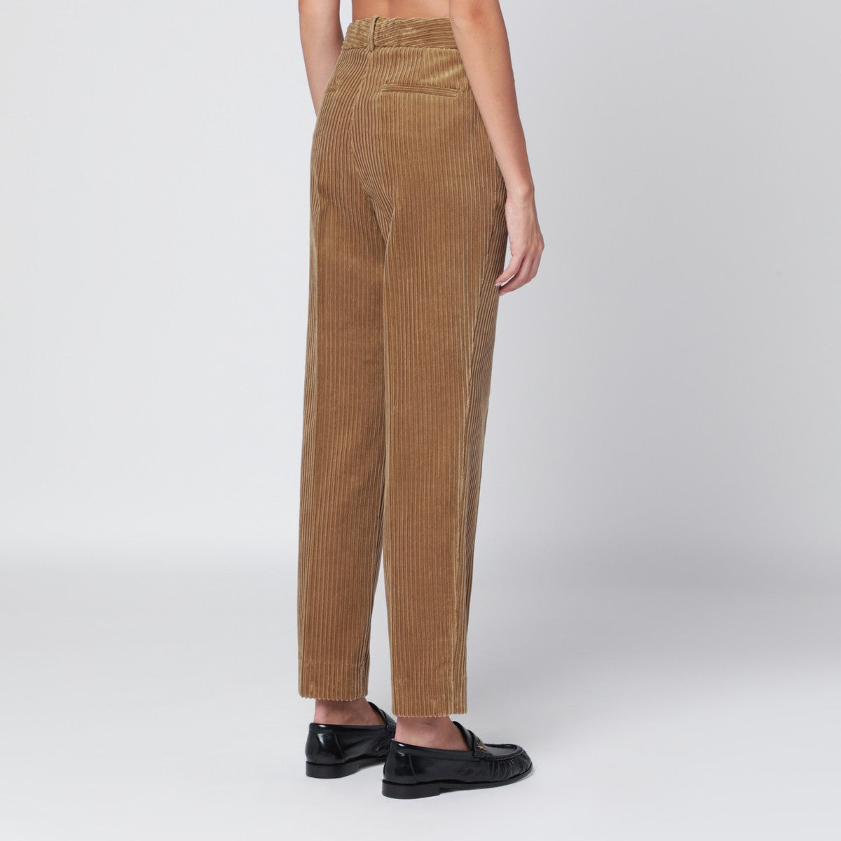 P.A.R.O.S.H. Camel-coloured corduroy trousers