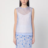 P.A.R.O.S.H. Sky blue tank top in silk