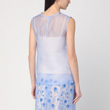 P.A.R.O.S.H. Sky blue tank top in silk