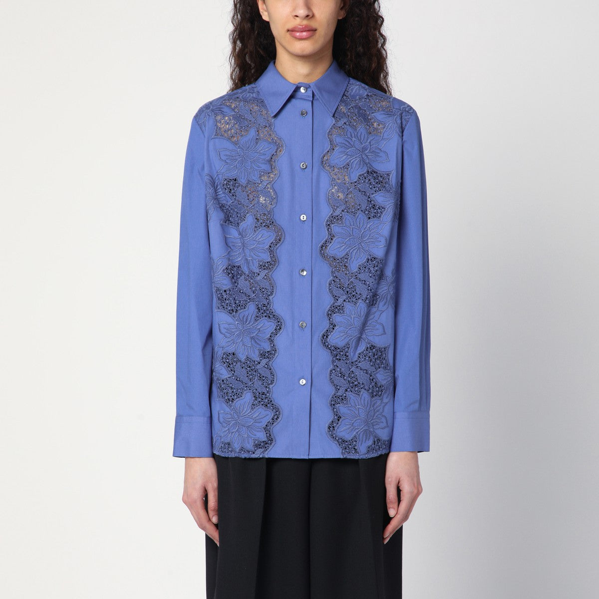 P.A.R.O.S.H. Embroidered cotton shirt