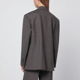 P.A.R.O.S.H. Chestnut-coloured wool blend jacket