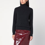 P.A.R.O.S.H. Grey turtleneck sweater in cashmere
