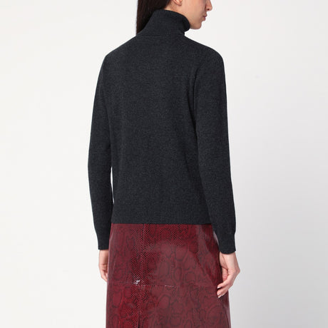 P.A.R.O.S.H. Grey turtleneck sweater in cashmere