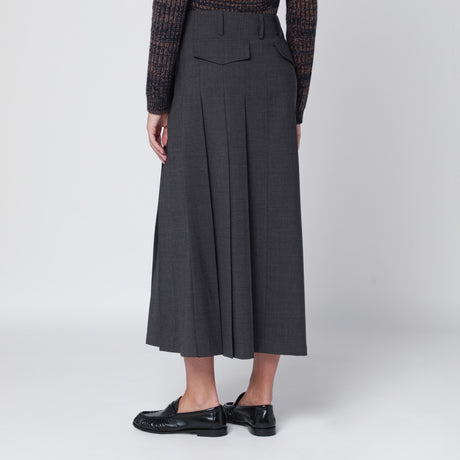 P.A.R.O.S.H. Grey wool wrap skirt