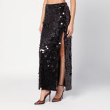 P.A.R.O.S.H. Black sequin pencil skirt