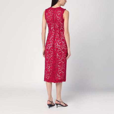 P.A.R.O.S.H. Red lace midi dress