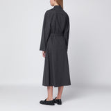 P.A.R.O.S.H. Anthracite grey belted shirt dress