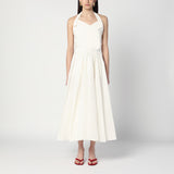 Patou Ivory dress with a bow on the back