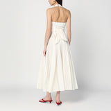 Patou Ivory dress with a bow on the back