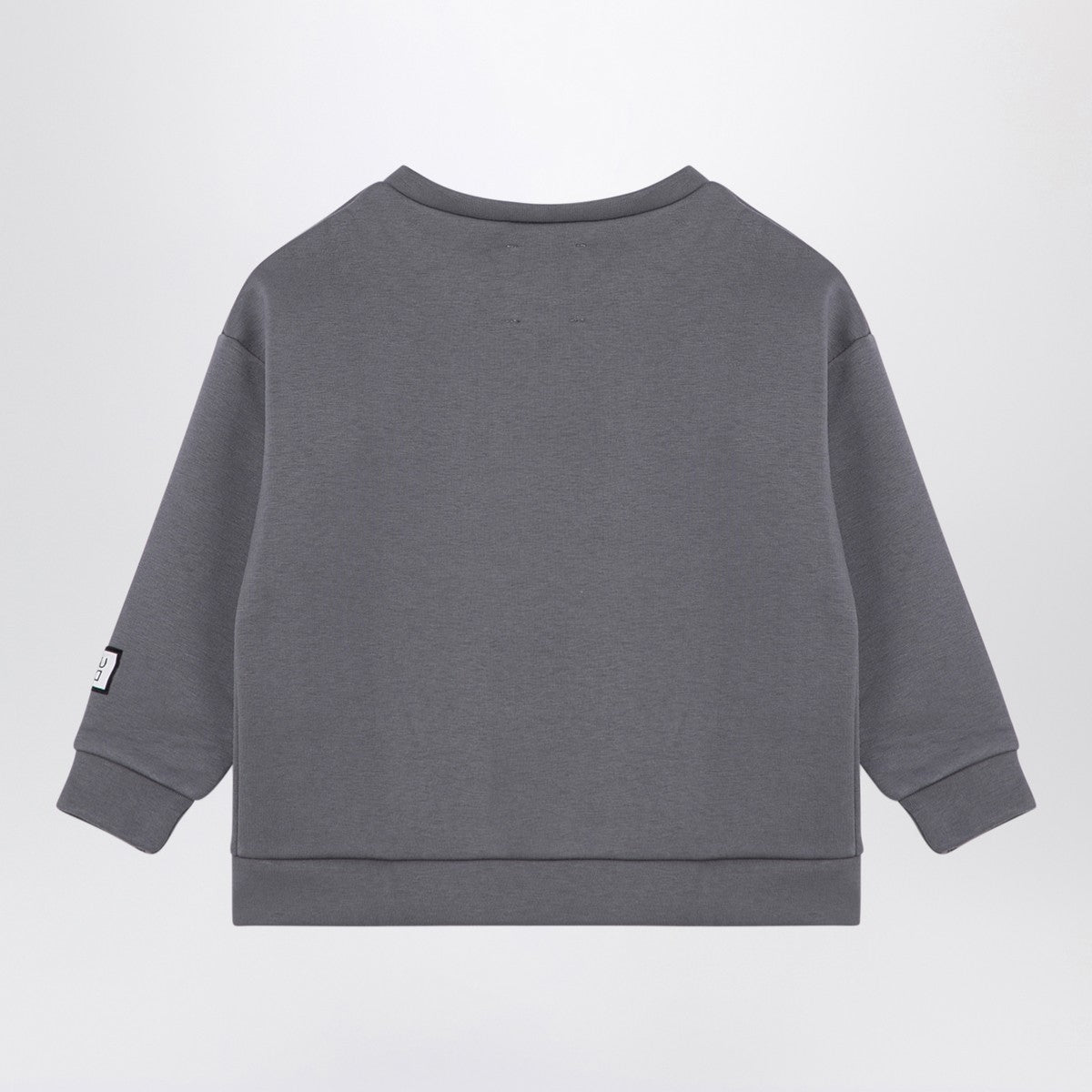 Douuod Grey cotton blend crew-neck sweatshirt