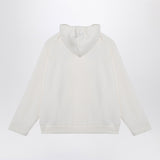 Douuod Ivory cotton blend hoodie
